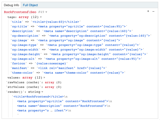 Default SEO Configuration