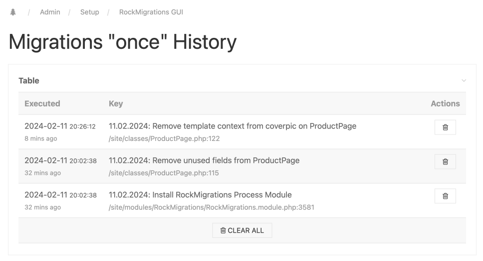 RockMigrations - Once