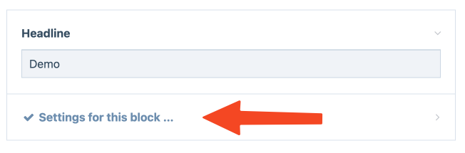 RockPageBuilder - Block Settings