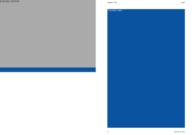 RockPdf - Page Dimensions - Handling Different Page Margins using @page and &lt;pagebreak&gt;