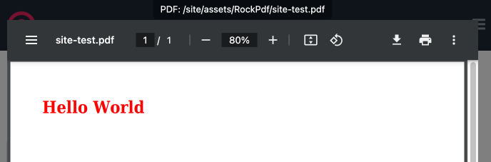 RockPdf - Using Stylesheets