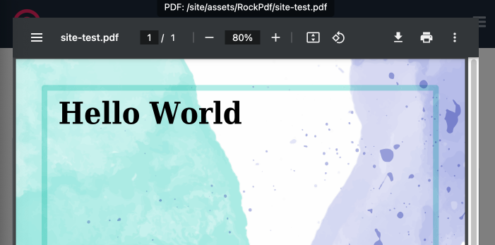RockPdf - Using Templates
